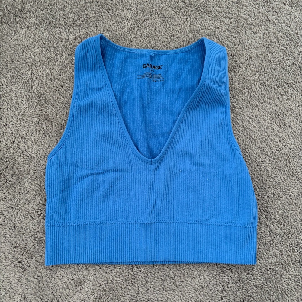 Garage Seamless Blue Tank Top